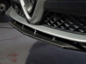  Alfa Romeo Stelvio Front Splitter - Carbon Fiber - Quadrifoglio